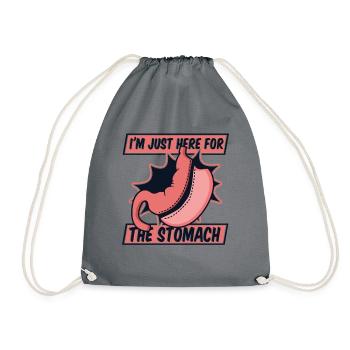I'm Just Here For The Stomach Gastric Bypass - Drawstring Bag - grey - Front