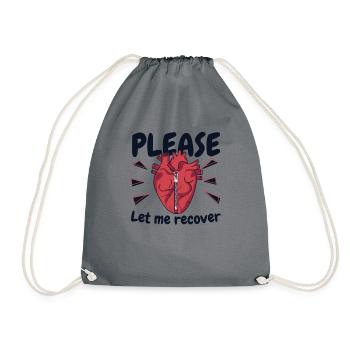 S’il vous plaît laissez-moi récupérer le cathéter de transplantation ouvert - Sac de sport léger - gris - Devant
