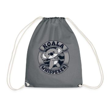 Koala Whisperer Koalabear Phascolarctos Cinereus - Drawstring Bag - grey - Front