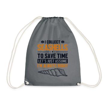 Coquillages Supposons que j’aie raison Coquillage Coquillage - Sac de sport léger - gris - Devant