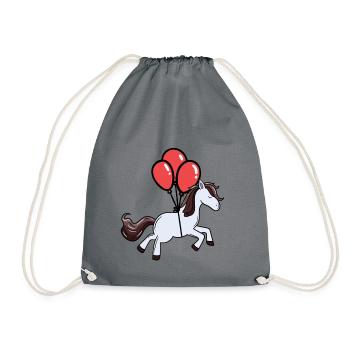 Cheval Ballons Rêve Flying Pony Chevaux - Sac de sport léger - gris - Devant
