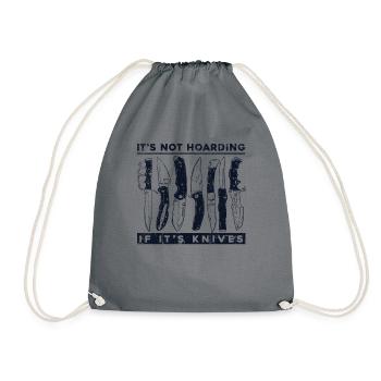 Ce n’est pas thésauriser couteau de boucher couteau de collection - Sac de sport léger - gris - Devant