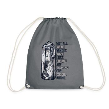 Certains sont à la recherche de roches froides géologue minéral - Sac de sport léger - gris - Devant