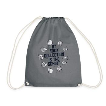 Ma collection de roches est le géologue de schiste - Sac de sport léger - gris - Devant