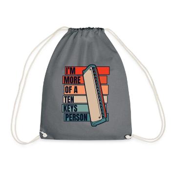 Je suis plus d’une bouche harmoniste de la personne à dix clés - Sac de sport léger - gris - Devant