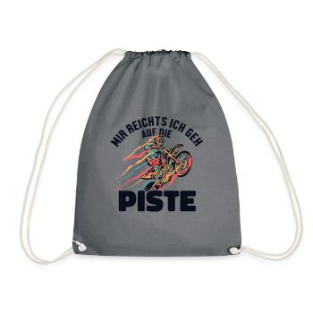 Mir reichts ich geh auf die Piste Supermoto - Sac de sport léger - gris - Devant
