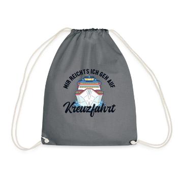 Mir reichts ich geh auf Kreuzfahrt Cruise Vacation - Sac de sport léger - gris - Devant