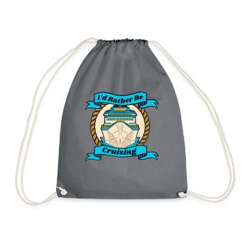 Je préfère être en croisière vacances - Sac de sport léger - gris - Devant