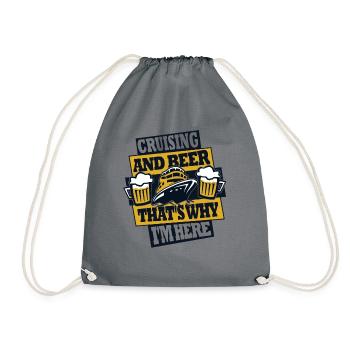 Croisière Et Bière, c’est pourquoi je suis ici Croisière - Sac de sport léger - gris - Devant