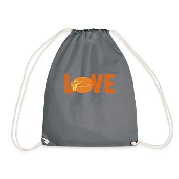Gouda Love Queso Cheesemonger Maker Lover Gouda - Drawstring Bag - grey - Front