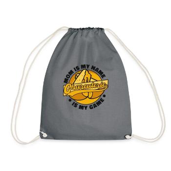 Maman est mon nom Charcuterie est mon créateur de jeu Gouda - Sac de sport léger - gris - Devant