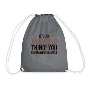 C’est un tatou chose rose fée Cingulata - Sac de sport léger - gris - Devant