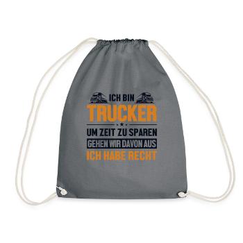 Trucker hat immer Recht Trucker Truckie Legends - Drawstring Bag - grey - Front