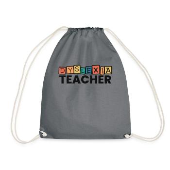 Professeur de dyslexie Thérapeute en dyslexie Apraxie - Sac de sport léger - gris - Devant