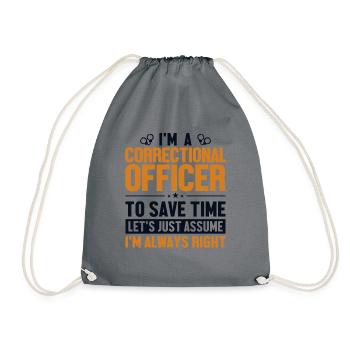 Agent correctionnel : Supposons que j’ai raison - Sac de sport léger - gris - Devant