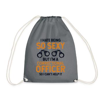 Je déteste être si sexy mais je suis un agent correctionnel - Sac de sport léger - gris - Devant