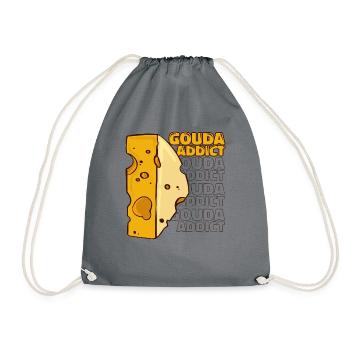 Gouda Addict Queso Fromager Amateur de Gouda - Sac de sport léger - gris - Devant