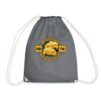 Juste ici pour le gouda truc queso maker gouda - Sac de sport léger - gris - Devant