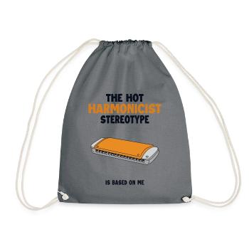 Le stéréotype de l’harmoniciste est basé sur moi Harmoniciste - Sac de sport léger - gris - Devant