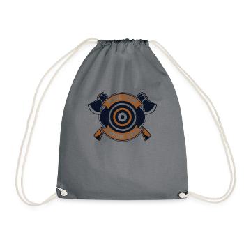 De vrais hommes lancent des haches Hache de compétition de lancer de hache - Sac de sport léger - gris - Devant