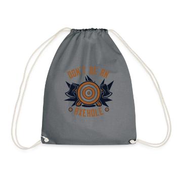 Ne soyez pas un jeu de lancer de hache Axehole Thrower - Sac de sport léger - gris - Devant