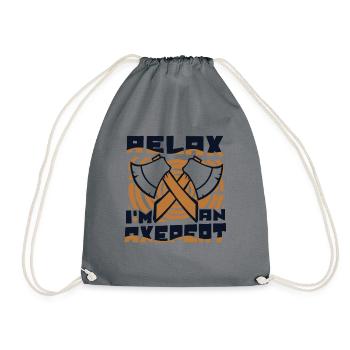 Relax I’m An Axepert Hache de compétition de lancer de hache - Sac de sport léger - gris - Devant