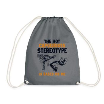 Le stéréotype capoeiriste est basé sur la danse Me Ginga - Sac de sport léger - gris - Devant
