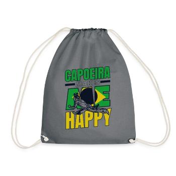 La capoeira me rend heureux Capoeirista Ginga Dance - Sac de sport léger - gris - Devant
