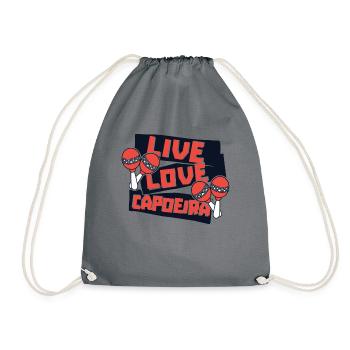 Live Love Capoeira Ginga Capoeirista Danse - Sac de sport léger - gris - Devant
