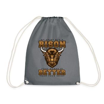 Mieux que vos vêtements Buffalo Bovinae Lover - Sac de sport léger - gris - Devant