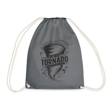 Je suis l’amoureux des ouragans Tornado Twister - Sac de sport léger - gris - Devant