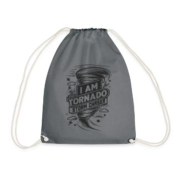 Je suis l’amoureux des ouragans Tornado Twister - Sac de sport léger - gris - Devant