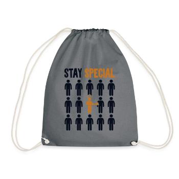 Stay Special Bread Dough Bread Maker Bread Queen - Drawstring Bag - grey - Front