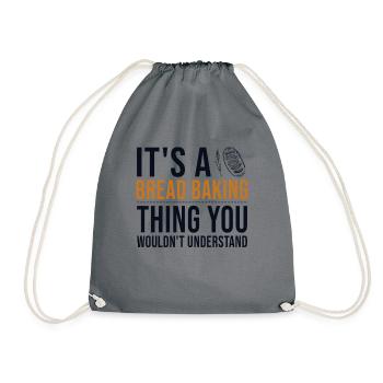 C’est un truc de cuisson du pain Pain d’amoureux de la pâte à pain - Sac de sport léger - gris - Devant