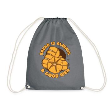 Le pain est toujours une bonne idée pour les amateurs de fabrication de pain - Sac de sport léger - gris - Devant