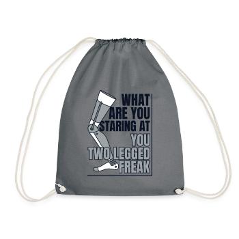 Jambe d’utilisateur de jambes artificielles à deux jambes - Sac de sport léger - gris - Devant