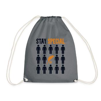 Stay Special Panther Veiled Chamaeleonidae Lover - Drawstring Bag - grey - Front