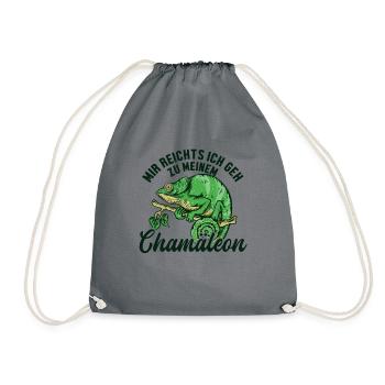 Mir reichts ich geh zu meinem Chamäleon Veiled - Sac de sport léger - gris - Devant