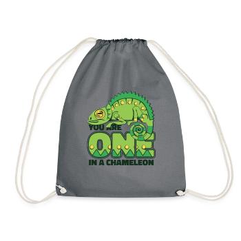 Vous ne faites qu’un dans un amant voilé de panthère caméléon - Sac de sport léger - gris - Devant
