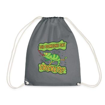Did Someone Say Crickets Panther Veiled Lover - Drawstring Bag - grey - Front