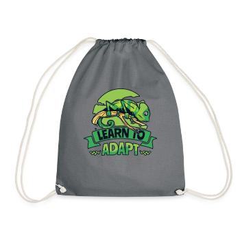 Apprenez à adapter la panthère voilée Chamaeleonidae - Sac de sport léger - gris - Devant