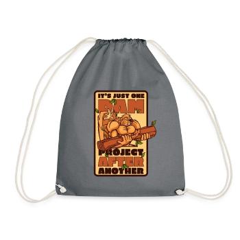 Just One Dam Project After Another North American - Drawstring Bag - grey - Front