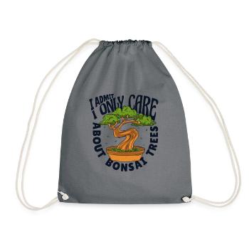 Je ne me soucie que des bonsaïs Penjing Indoor - Sac de sport léger - gris - Devant