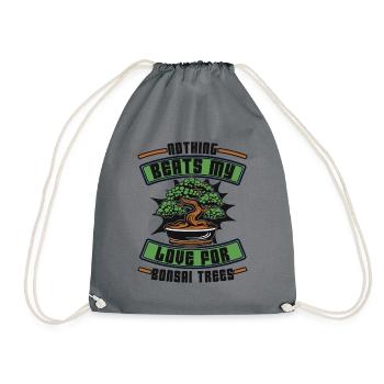 Rien ne vaut mon amour pour les bonsaïs d’intérieur - Sac de sport léger - gris - Devant