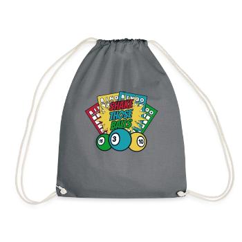 Shake Those Balls Professional Caller Daubers - Drawstring Bag - grey - Front