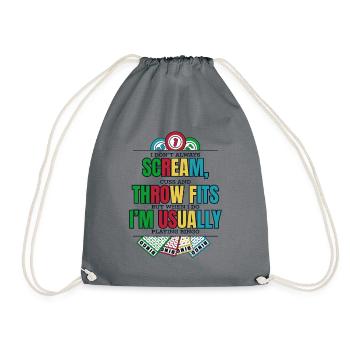 Don't Always Scream Daubers Professional Caller - Drawstring Bag - grey - Front