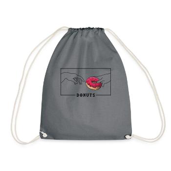 Michelangelo Création d’Adam Donuts Beignet - Sac de sport léger - gris - Devant