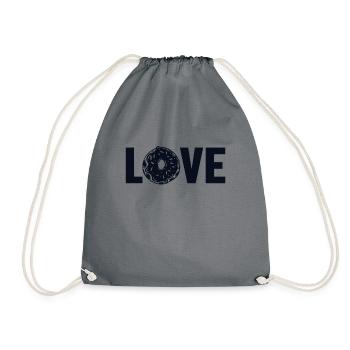 Donut Love Doughnut Maker Glazed Lover Donut - Drawstring Bag - grey - Front