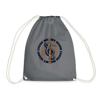 Ma baguette m’a choisi instrument de basson Aerophone - Sac de sport léger - gris - Devant