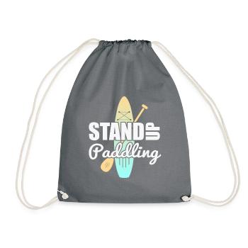 SUP Stand Up Paddling - Turnbeutel - Grau - Vorne